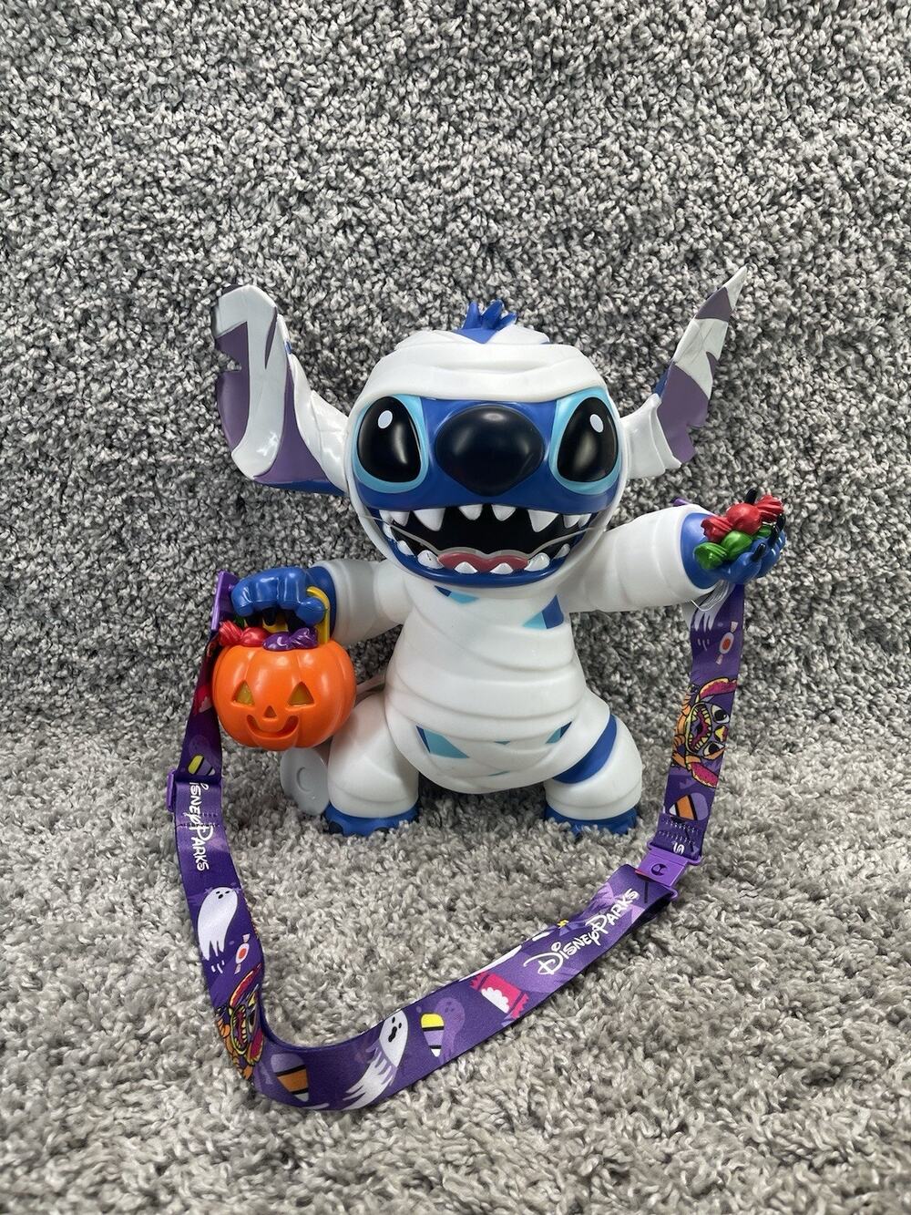 Disney Parks 2025 Happy Halloween Stitch Mummy Popcorn Bucket New In Hand